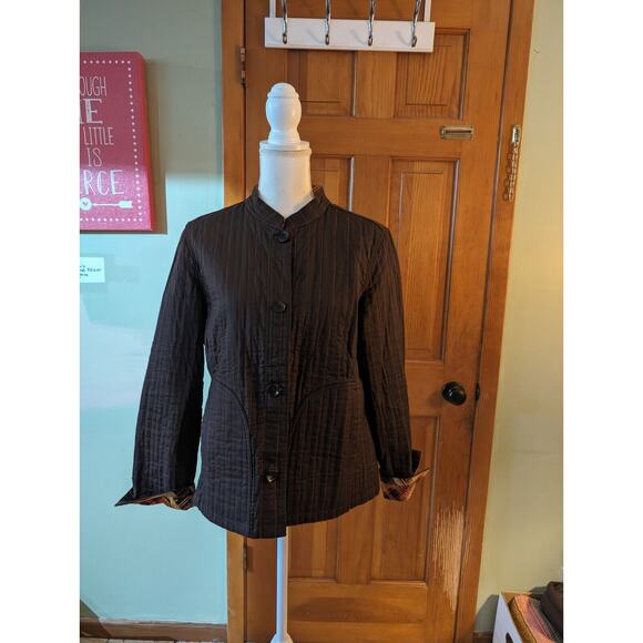 Reversible jacket Size large brown and orange - Picture 2 of 4